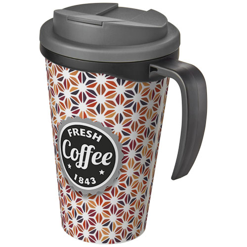 Mug isolant publicitaire 350ml Americano® Noir et Gris